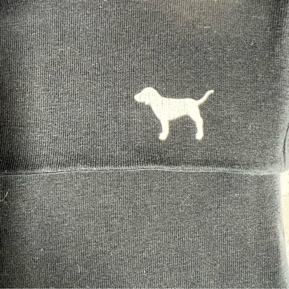 Pink Victoria’s Secret Black‎ Foldover Flare Leggings - Picture 3 of 5